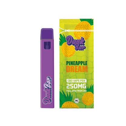 Dank Bar 250mg Full Spectrum CBD Vape Disposable by Purple Dank - 12 flavours - ScentiMelti Home Fragrance, Beauty & Gifts UK