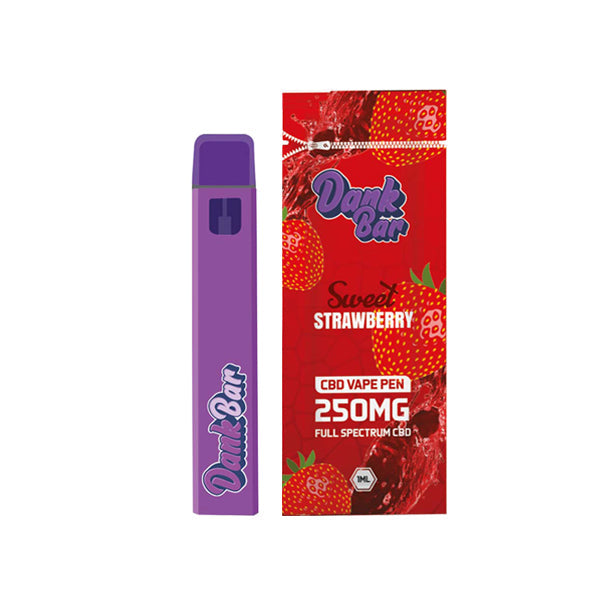 Dank Bar 250mg Full Spectrum CBD Vape Disposable by Purple Dank - 12 flavours - ScentiMelti Home Fragrance, Beauty & Gifts UK