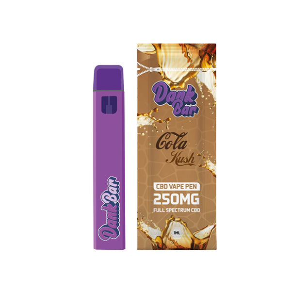 Dank Bar 250mg Full Spectrum CBD Vape Disposable by Purple Dank - 12 flavours - ScentiMelti Home Fragrance, Beauty & Gifts UK