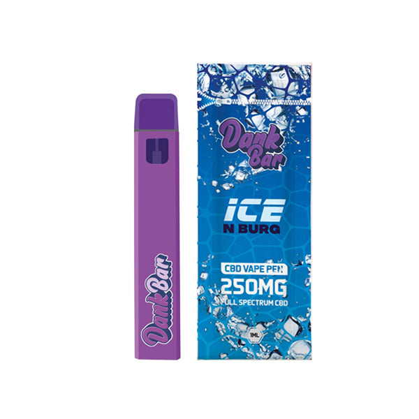 Dank Bar 250mg Full Spectrum CBD Vape Disposable by Purple Dank - 12 flavours - ScentiMelti Home Fragrance, Beauty & Gifts UK