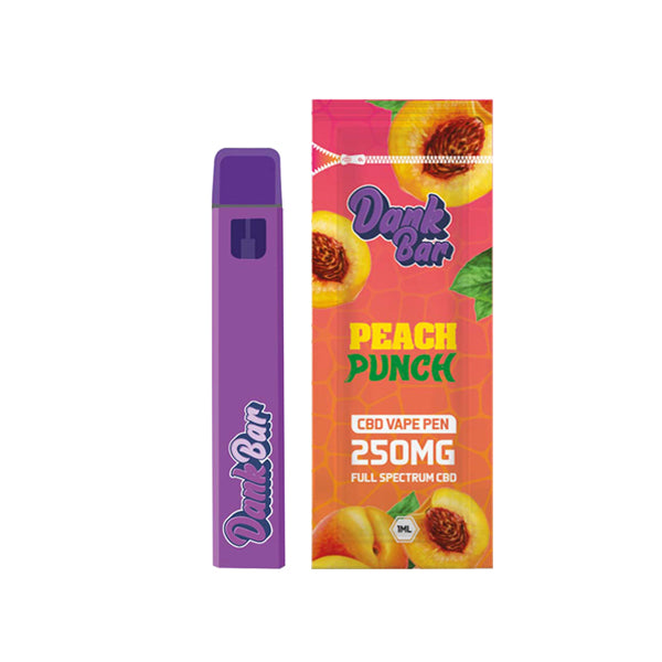 Dank Bar 250mg Full Spectrum CBD Vape Disposable by Purple Dank - 12 flavours - ScentiMelti Home Fragrance, Beauty & Gifts UK