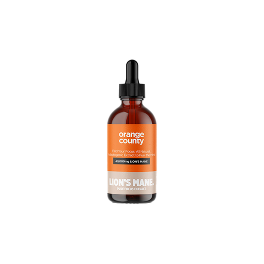 Orange County 40000mg Lion's Mane Tincture - 100ml - ScentiMelti Home Fragrance, Beauty & Gifts UK