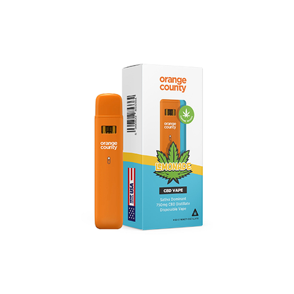 Orange County 750mg CBD Disposable Vape Pen 1ml - ScentiMelti Home Fragrance, Beauty & Gifts UK