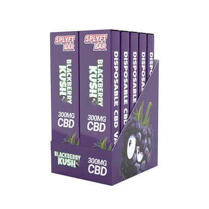 SPLYFT BAR 300mg Full Spectrum CBD Disposable Vape - 12 flavours - ScentiMelti Home Fragrance, Beauty & Gifts UK