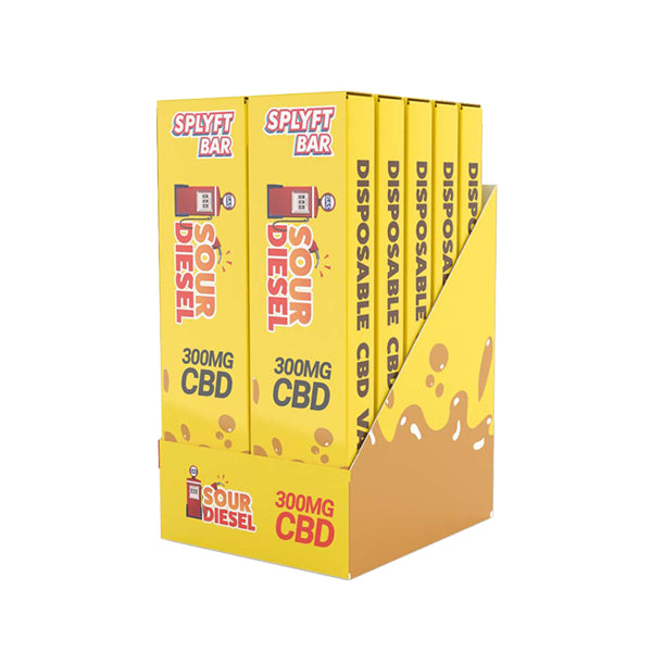 SPLYFT BAR 300mg Full Spectrum CBD Disposable Vape - 12 flavours - ScentiMelti Home Fragrance, Beauty & Gifts UK