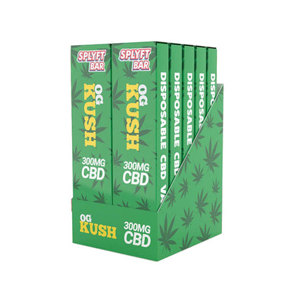 SPLYFT BAR 300mg Full Spectrum CBD Disposable Vape - 12 flavours - ScentiMelti Home Fragrance, Beauty & Gifts UK