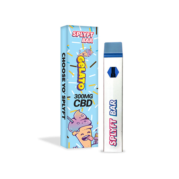 SPLYFT BAR 300mg Full Spectrum CBD Disposable Vape - 12 flavours - ScentiMelti Home Fragrance, Beauty & Gifts UK