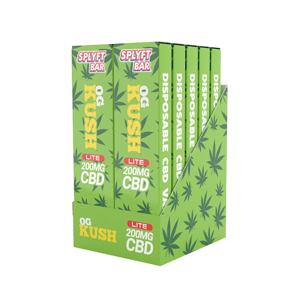 SPLYFT BAR LITE 200mg Full Spectrum CBD Disposable Vape - 12 flavours - ScentiMelti Home Fragrance, Beauty & Gifts UK