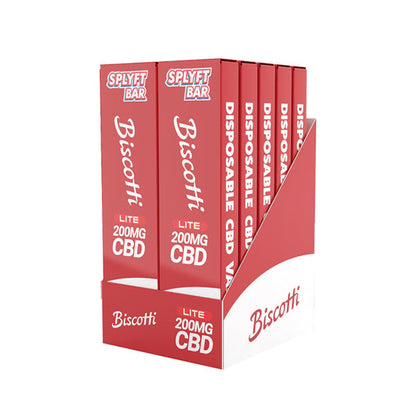 SPLYFT BAR LITE 200mg Full Spectrum CBD Disposable Vape - 12 flavours - ScentiMelti Home Fragrance, Beauty & Gifts UK