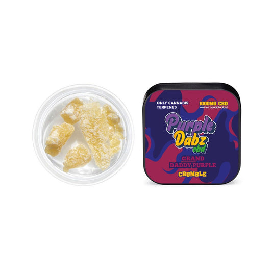 Purple Dabz by Purple Dank 1000mg CBD Crumble - Grand Daddy Purple (BUY 1 GET 1 FREE) - ScentiMelti Home Fragrance, Beauty & Gifts UK