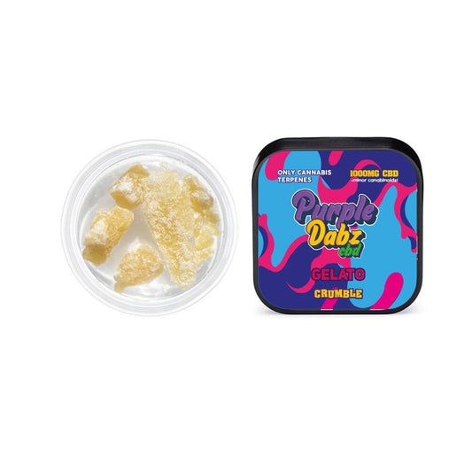 Purple Dabz by Purple Dank 1000mg CBD Crumble - Gelato (BUY 1 GET 1 FREE) - ScentiMelti Home Fragrance, Beauty & Gifts UK