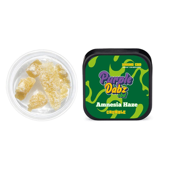 Purple Dabz by Purple Dank 1000mg CBD Crumble - Amnesia Haze (BUY 1 GET 1 FREE) - ScentiMelti Home Fragrance, Beauty & Gifts UK