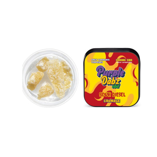 Purple Dabz by Purple Dank 1000mg CBD Crumble - Sour Diesel (BUY 1 GET 1 FREE) - ScentiMelti Home Fragrance, Beauty & Gifts UK