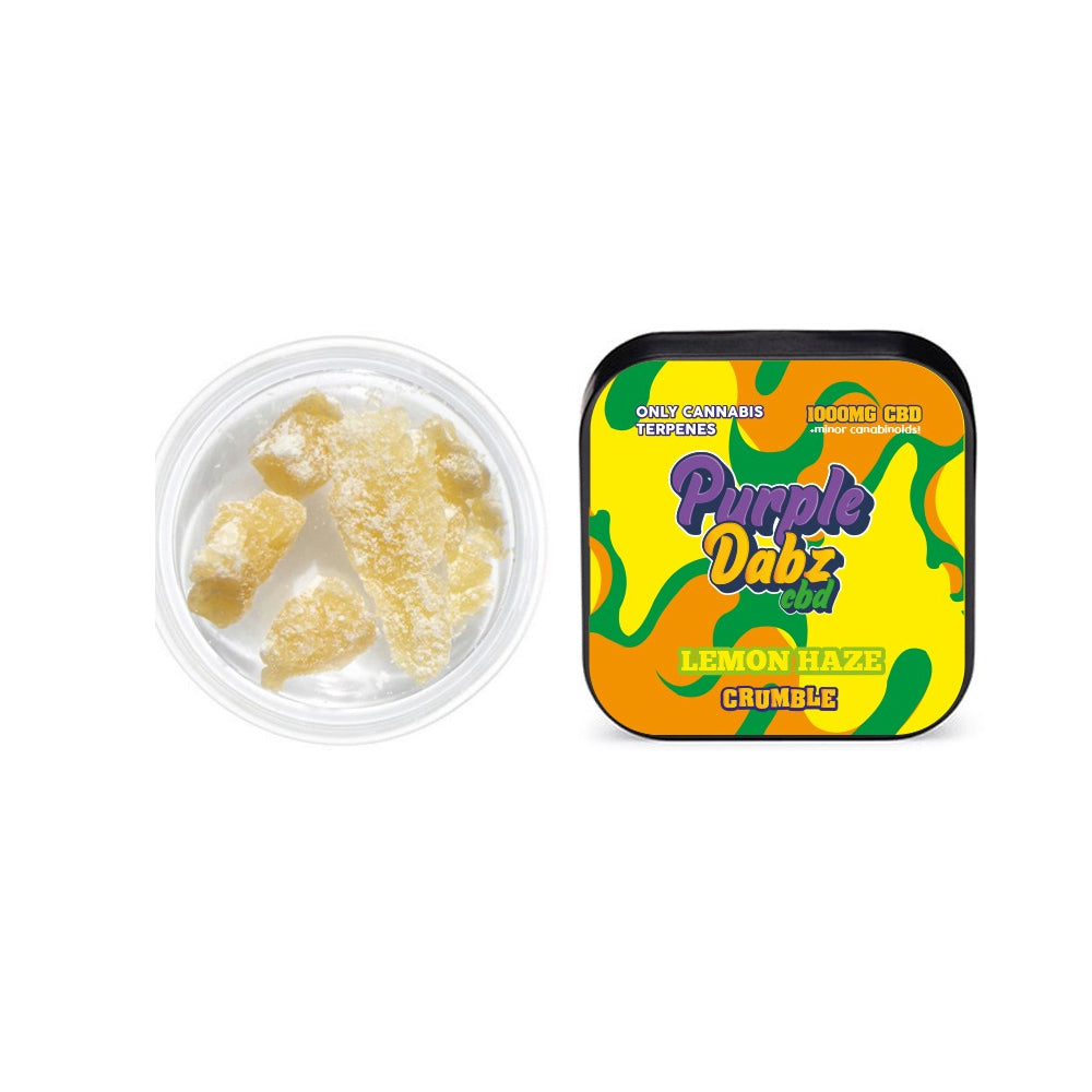 Purple Dabz by Purple Dank 1000mg CBD Crumble - Lemon Haze (BUY 1 GET 1 FREE) - ScentiMelti Home Fragrance, Beauty & Gifts UK