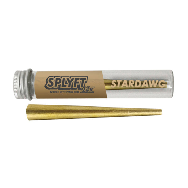 SPLYFT 24K Gold Edition 25mg CBD Infused Cones – Stardawg - ScentiMelti Home Fragrance, Beauty & Gifts UK