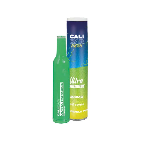 CALI BAR ENERGY with Caffeine Full Spectrum 300mg CBD Disposable Vape (Multipack x10) - ScentiMelti Home Fragrance, Beauty & Gifts UK