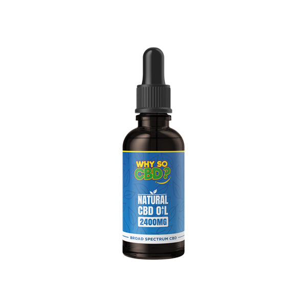 Why So CBD? 2400mg Broad-Spectrum CBD Natural Oil - 50ml - ScentiMelti Home Fragrance, Beauty & Gifts UK