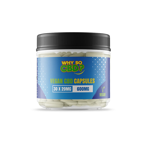 Why So CBD? 600mg CBD Vegan Capsules - 30 Caps - ScentiMelti Home Fragrance, Beauty & Gifts UK