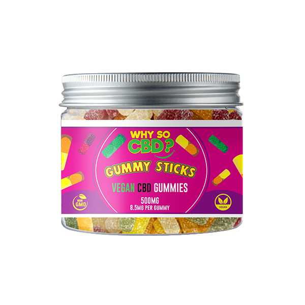 Why So CBD? 500mg Broad Spectrum CBD Small Vegan Gummies - 11 Flavours - ScentiMelti Home Fragrance, Beauty & Gifts UK