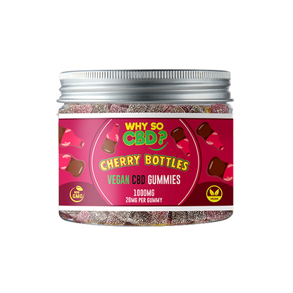 Why So CBD? 1000mg Broad Spectrum CBD Small Vegan Gummies - 11 Flavours - ScentiMelti Home Fragrance, Beauty & Gifts UK