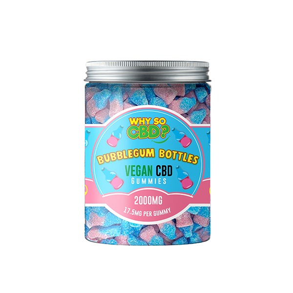 Why So CBD? 2000mg CBD Large Vegan Gummies - 11 Flavours - ScentiMelti Home Fragrance, Beauty & Gifts UK