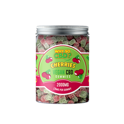 Why So CBD? 2000mg CBD Large Vegan Gummies - 11 Flavours - ScentiMelti Home Fragrance, Beauty & Gifts UK