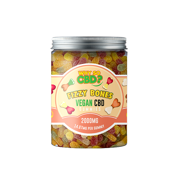 Why So CBD? 2000mg CBD Large Vegan Gummies - 11 Flavours - ScentiMelti Home Fragrance, Beauty & Gifts UK