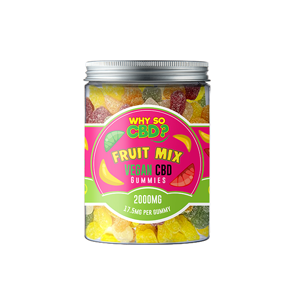 Why So CBD? 2000mg CBD Large Vegan Gummies - 11 Flavours - ScentiMelti Home Fragrance, Beauty & Gifts UK