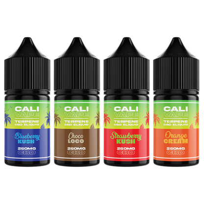 CALI VAPE 250mg Full Spectrum CBD E-liquid 10ml The CBD Hut ScentiMelti Wax Melts