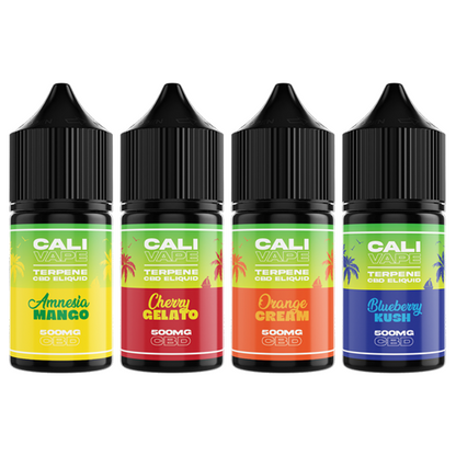 CALI VAPE 500mg Full Spectrum CBD E-liquid 10ml The CBD Hut ScentiMelti Wax Melts