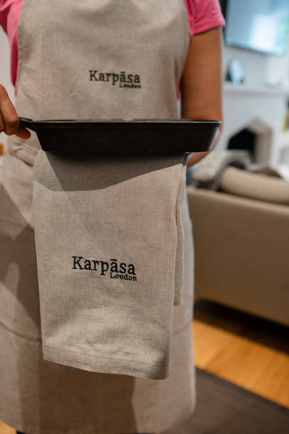 Kitchen Towel Grey - Pack of 2 - Organic Cotton Karpāsa London ScentiMelti Wax Melts