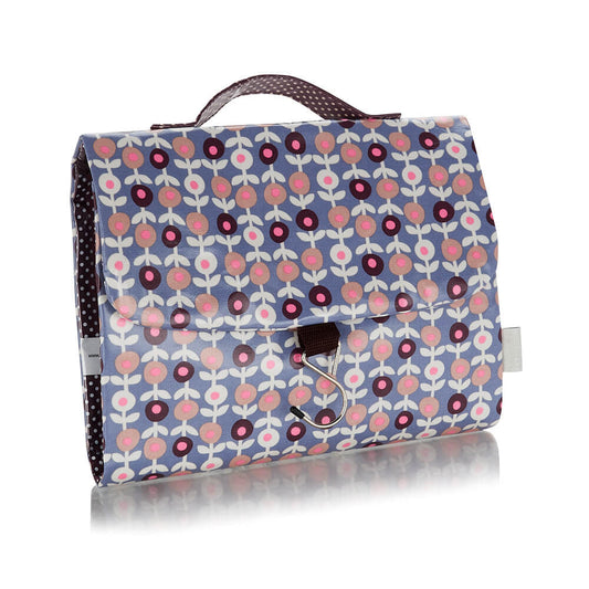 'Lorton' Threefold Hanging Wash Bag - Smoke