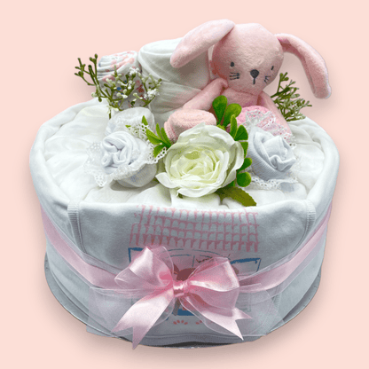 Tender Blooms Nappy Cake: in Pink Love & Tiers ScentiMelti Wax Melts