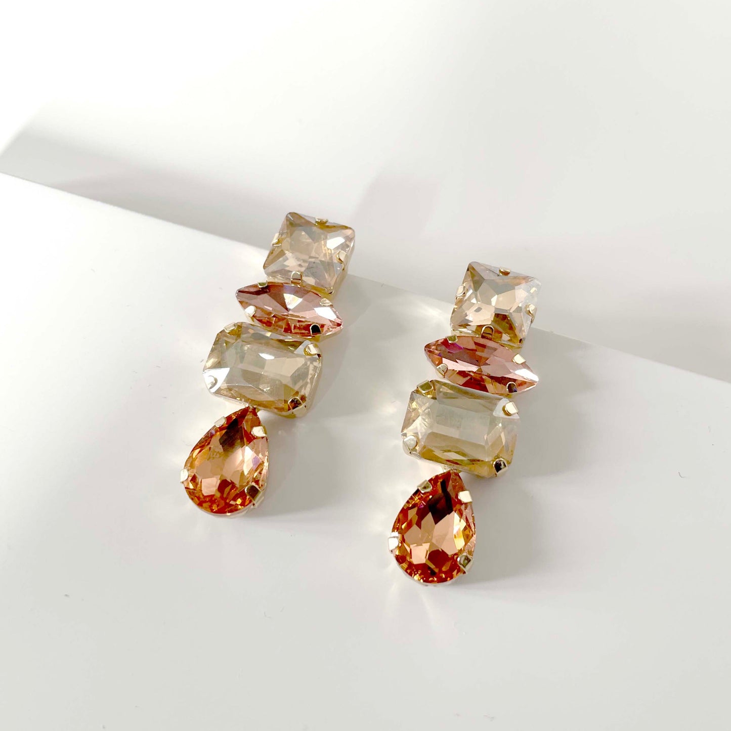 Iliana Rhinestone Drop Earrings - ScentiMelti Home Fragrance, Beauty & Gifts UK