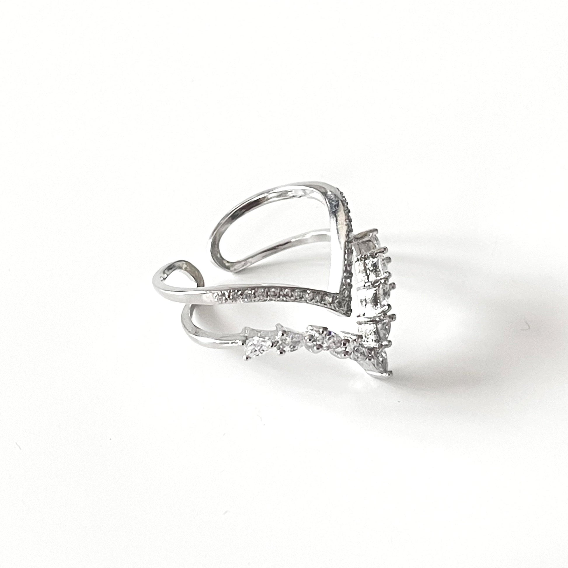 Ziva Double Wishbone Ring - ScentiMelti Home Fragrance, Beauty & Gifts UK