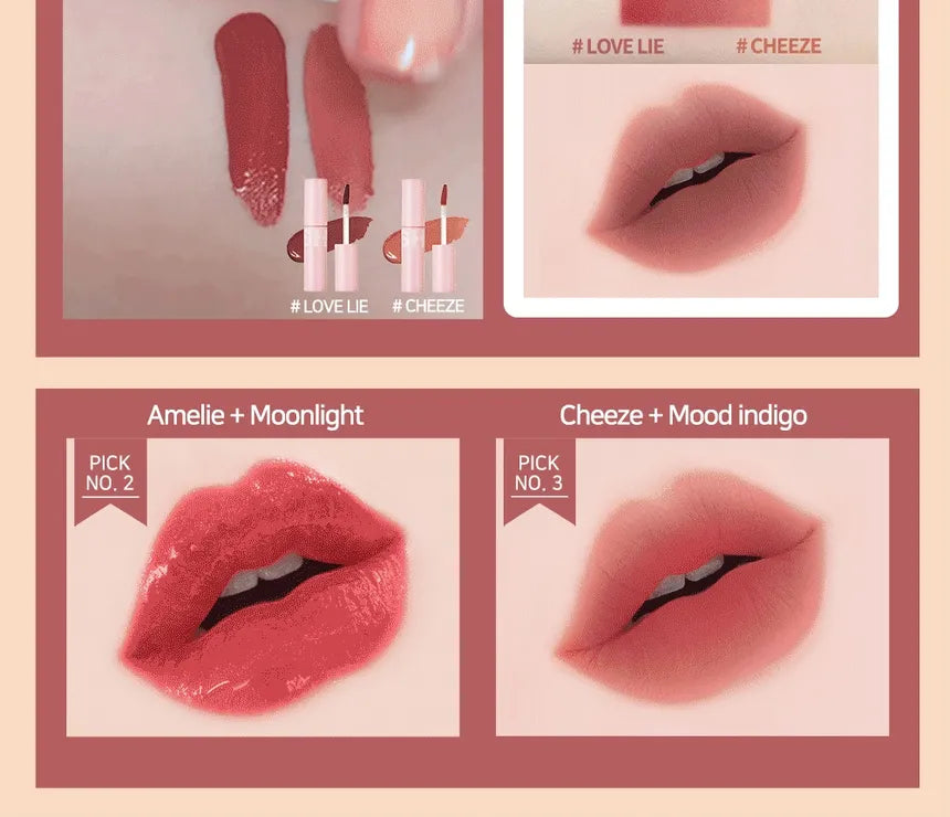 Blessed Moon Fluffy Lip Tint 01 Cheeze