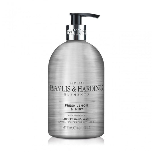 Baylis & Harding Elements Hand Wash Lemon & Mint 500ml - ScentiMelti Home Fragrance, Beauty & Gifts UK