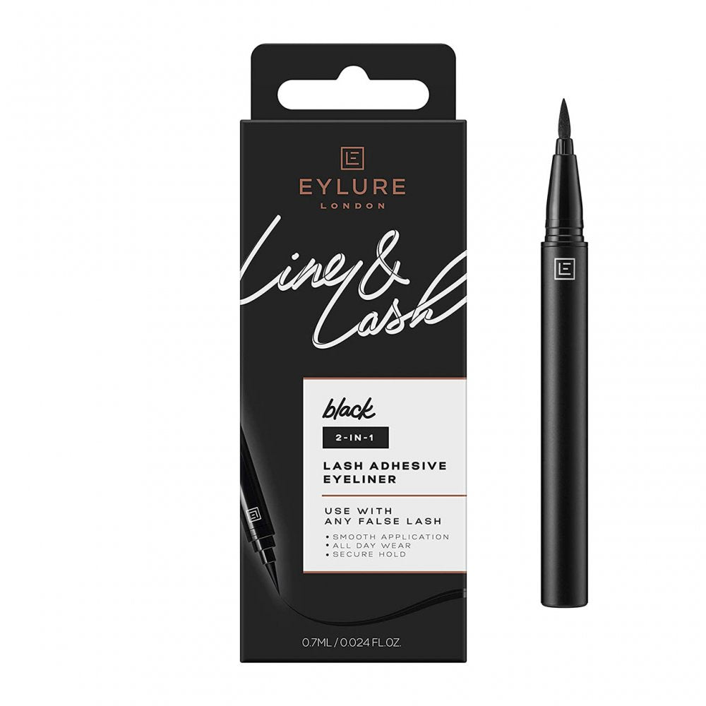 Eylure Line and Lash 2-in-1 Lash Adhesive Eyeliner - Black (0.7ml) - ScentiMelti Home Fragrance, Beauty & Gifts UK