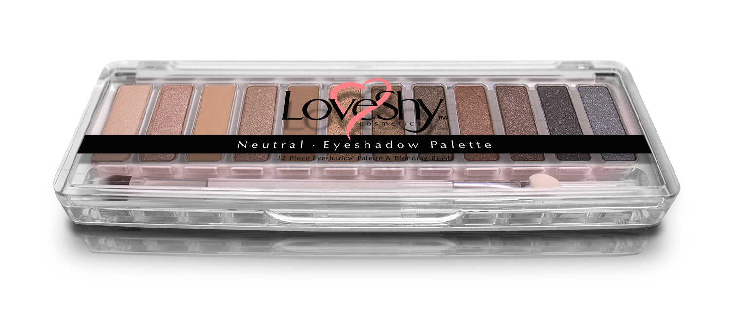 LoveShy Cosmetics Neutral 12 Shade Eyeshadow Palette Beauty Goddess ScentiMelti Wax Melts