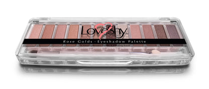 LoveShy Cosmetics Rose Gold 12 Shade Eyeshadow Palette Beauty Goddess ScentiMelti Wax Melts