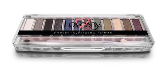 LoveShy Cosmetics Smokey 12 Shade Eyeshadow Palette Beauty Goddess ScentiMelti Wax Melts