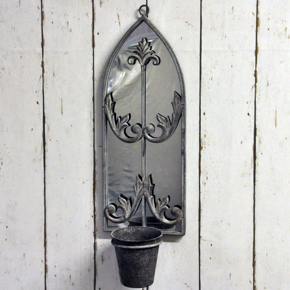 Metal Rusty Wall Mirror With Planter Billies Inks ScentiMelti Wax Melts