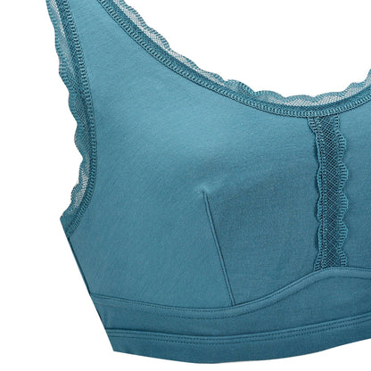 Georgia - Silk Back Support Full Coverage Wireless Organic Cotton Bra