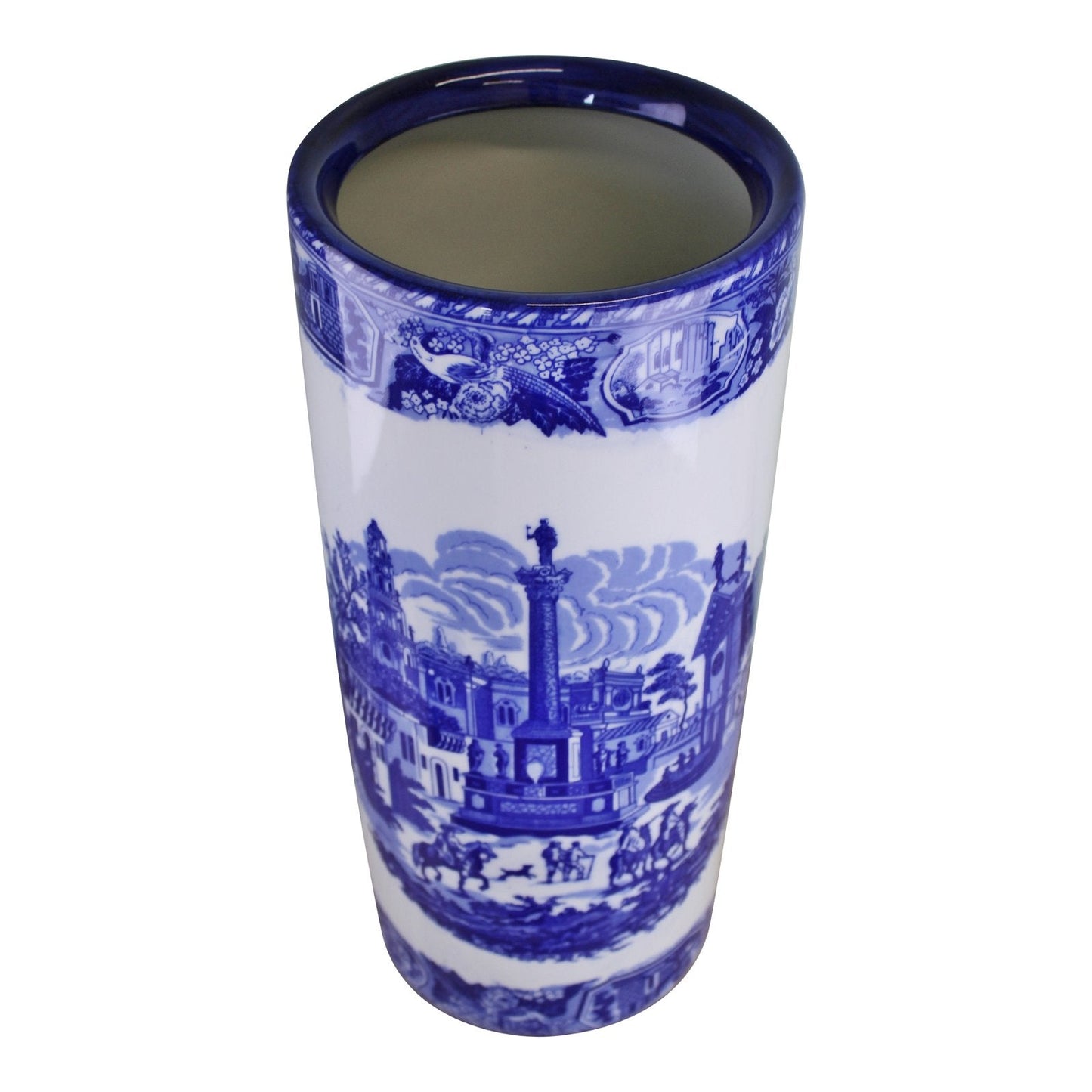 Umbrella Stand, Vintage Blue & White Townscape Design Billies Inks ScentiMelti Wax Melts