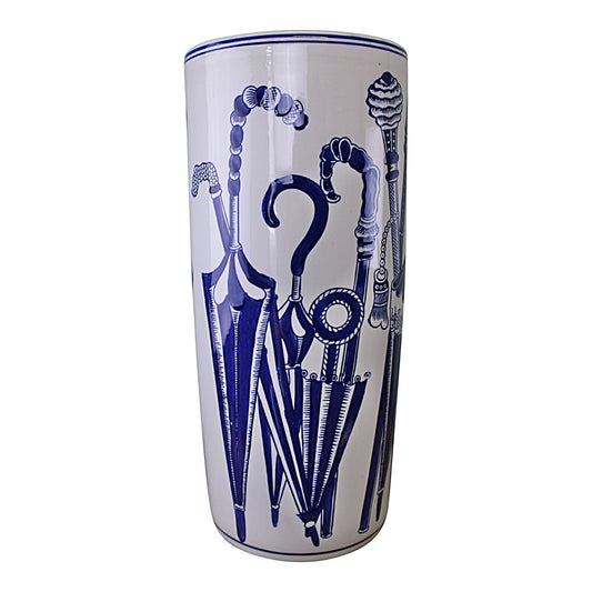 Umbrella Stand, Vintage Blue & White Umbrellas Design Billies Inks ScentiMelti Wax Melts