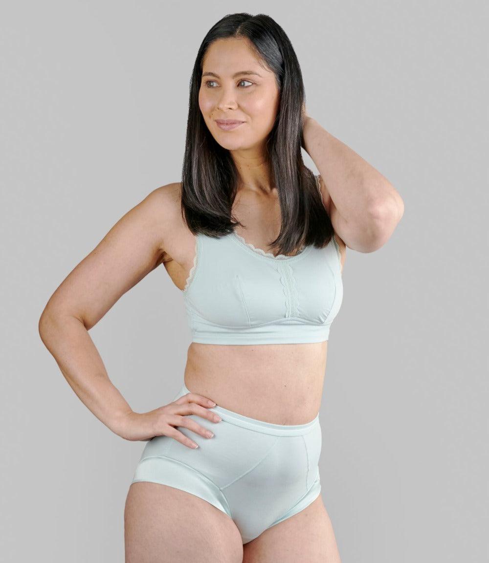 Georgia - Silk Back Support Full Coverage Wireless Organic Cotton Bra