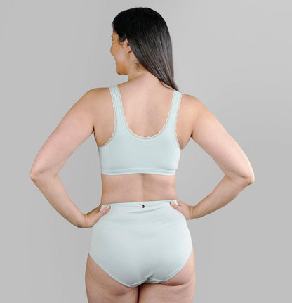 Georgia - Silk Back Support Full Coverage Wireless Organic Cotton Bra