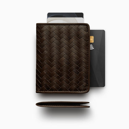 Herringbone Wallet, Brown | Mantidy® - ScentiMelti Home Fragrance, Beauty & Gifts UK