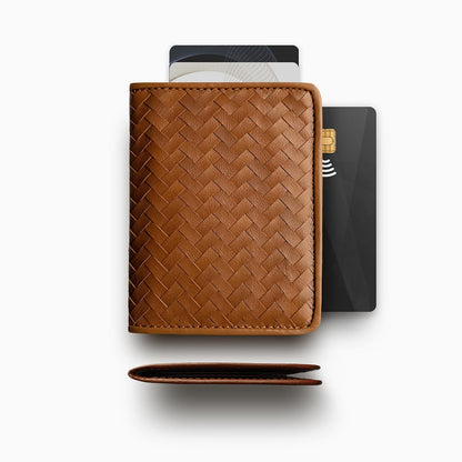 Herringbone Wallet, Tan | Mantidy® - ScentiMelti Home Fragrance, Beauty & Gifts UK