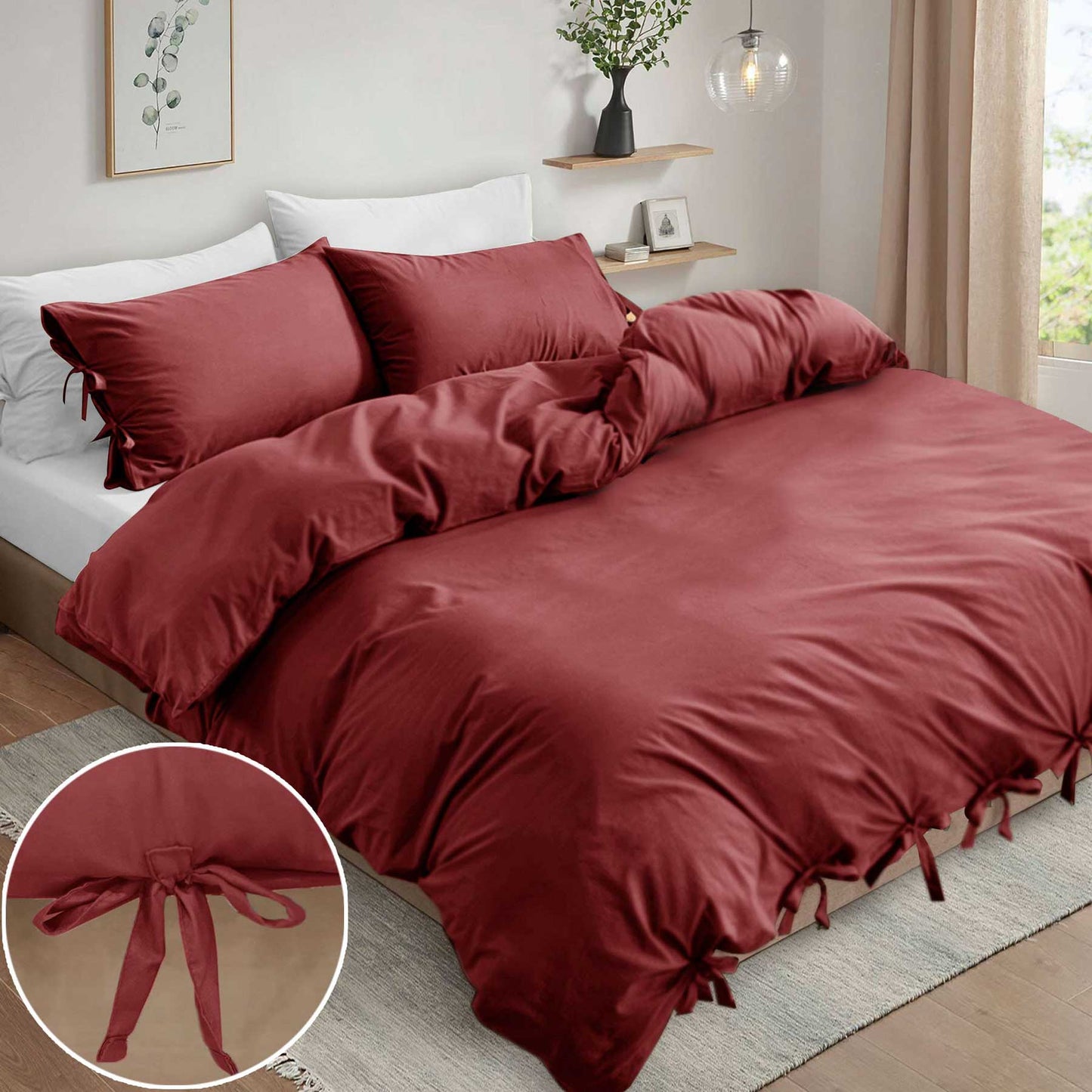 Knotted Duvet Cover Set Cotton Passion UK ScentiMelti Wax Melts